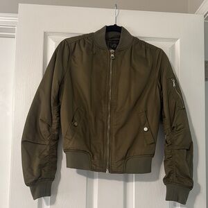 Olive Green Bomber Jacket